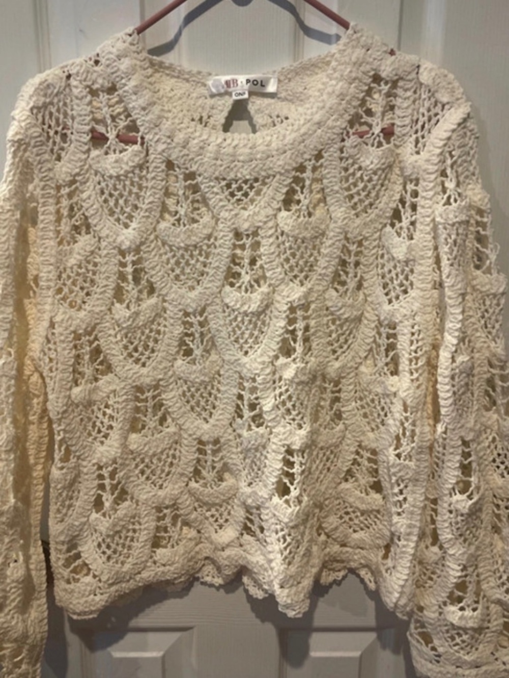 Women’s Pol crochet sweater